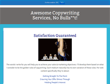 Tablet Screenshot of copywritingservices.com